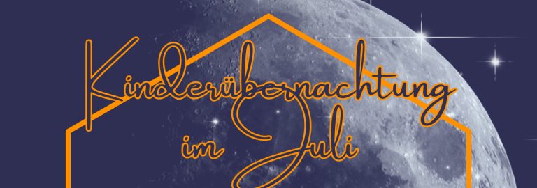 Flyer zur Übernachtung im Juli