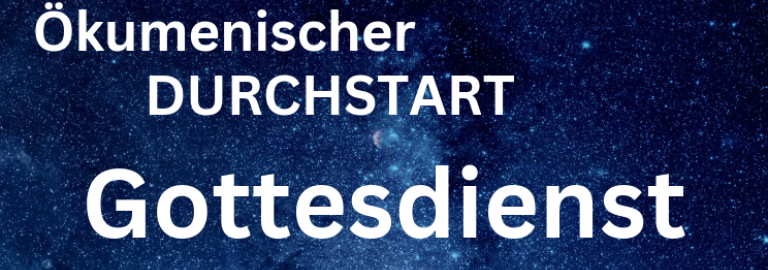 Ökumenischer Durchstart-Gottesdienst Plakat