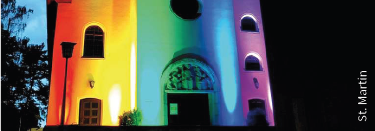 St. Martin in Regenbogenfarben