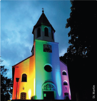 St. Martin in Regenbogenfarben