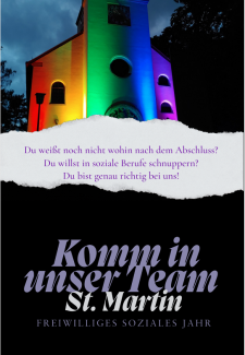 Werbeflyer zum FSJ in St. Martin
